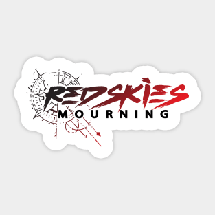 Red Skies Mourning Red Logo Alt #2 Sticker